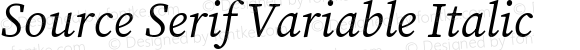 Source Serif Variable Italic