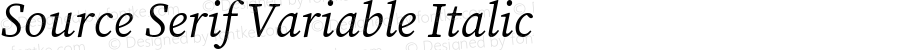 Source Serif Variable Italic