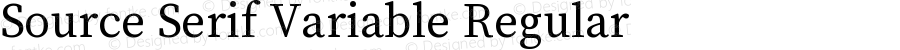 Source Serif Variable Regular