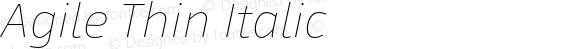 Agile Thin Italic