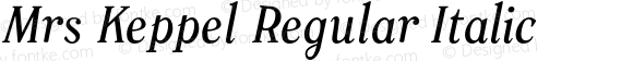 MrsKeppel-RegularItalic