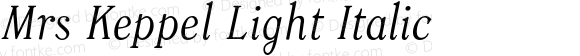 MrsKeppel-LightItalic