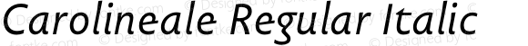 Carolineale Regular Italic