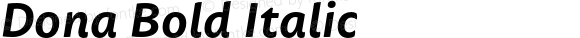 Dona Bold Italic