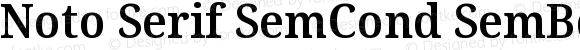 Noto Serif SemiCondensed SemiBold