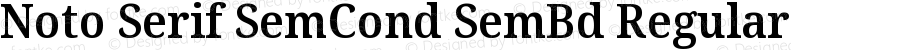 Noto Serif SemiCondensed SemiBold