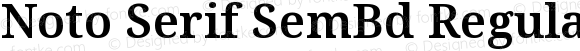Noto Serif SemBd Regular