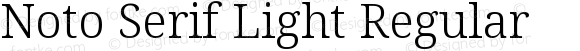 Noto Serif Light Regular