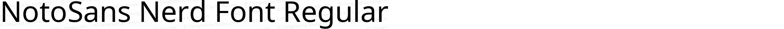 NotoSans Nerd Font Regular