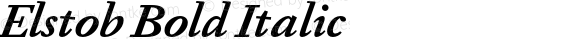 Elstob Bold Italic