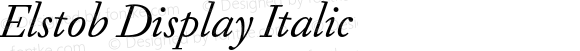Elstob Display Italic