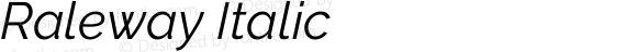 Raleway Italic