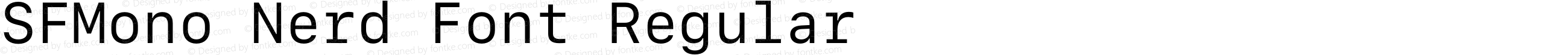 SFMono Nerd Font Regular