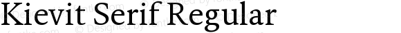 Kievit Serif W04 Regular