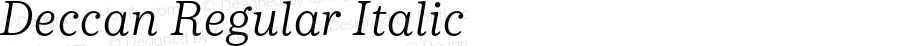 Deccan-RegularItalic