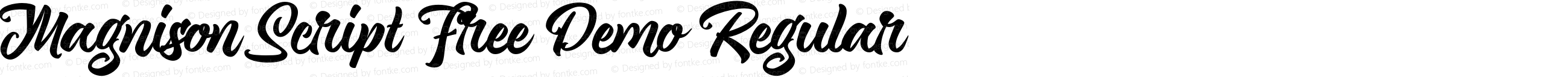 Magnison Script Free Demo Regular