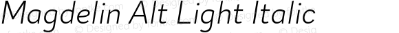 MagdelinAlt-LightItalic