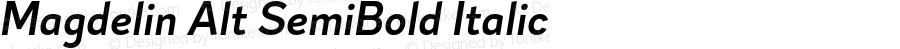 Magdelin Alt SemiBold Italic