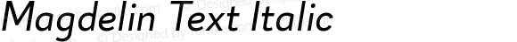 Magdelin Text Italic