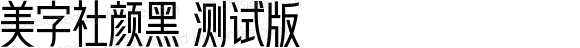 美字社颜黑 测试版