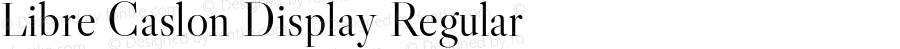 Libre Caslon Display Regular