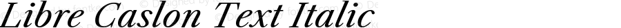 Libre Caslon Text Italic