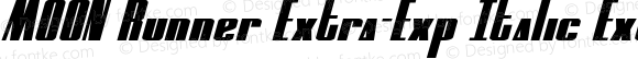 MOON Runner Extra-Exp Italic Extra-expanded Italic