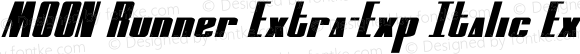MOON Runner Extra-Exp Italic Extra-expanded Italic