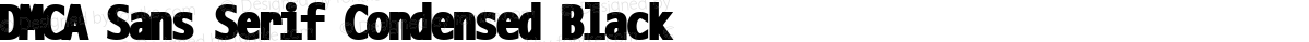 DMCA Sans Serif Condensed Black