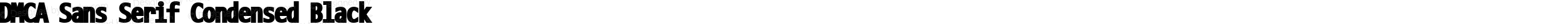 DMCA Sans Serif Condensed Black