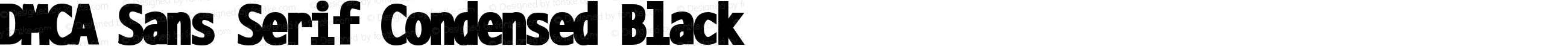 DMCA Sans Serif Condensed Black