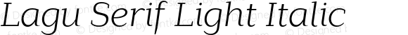 LaguSerif-LightItalic