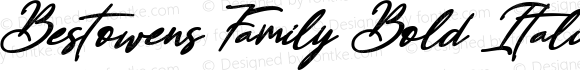 Bestowens Family Bold Italic