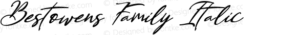 Bestowens Family Italic