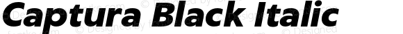 Captura Black Italic