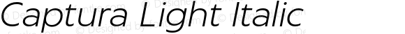 Captura Light Italic