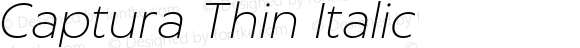 Captura Thin Italic