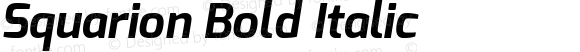 Squarion Bold Italic