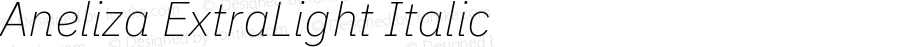 Aneliza ExtraLight Italic