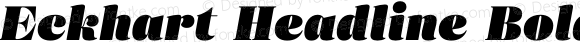 Eckhart Headline Bold Italic
