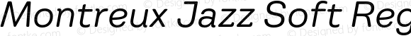 Montreux Jazz Soft Regular Italic