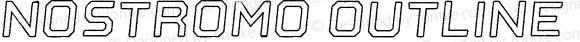 Nostromo Outline Bold Oblique Rough