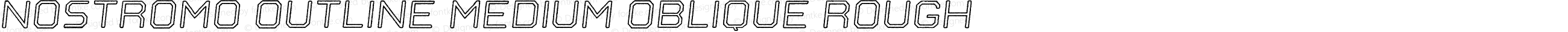 Nostromo Outline Medium Oblique Rough