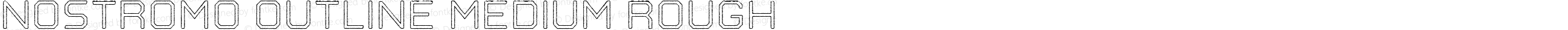 Nostromo Outline Medium Rough