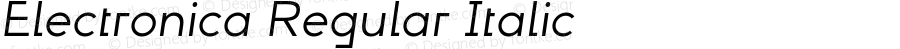 Electronica Regular Italic