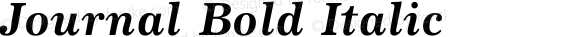 Journal Bold Italic