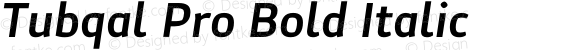 Tubqal Pro Bold Italic