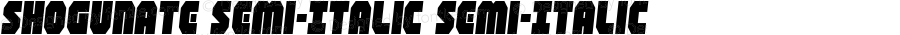 Shogunate Semi-Italic