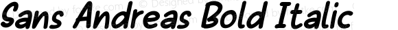 Sans Andreas Bold Italic