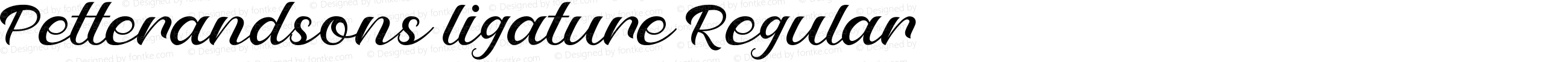 Petterandsons ligature Regular